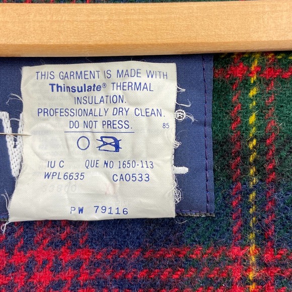 VTG WOOLRICH JACKET WOOL LINED Blue BARN CHORE COAT MEN'S XL - Picture 6 of 11